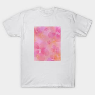 Pink and Yellow Floral Design T-Shirt